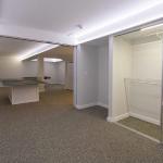 Basement Bedroom with Disappearing Sliding Doors